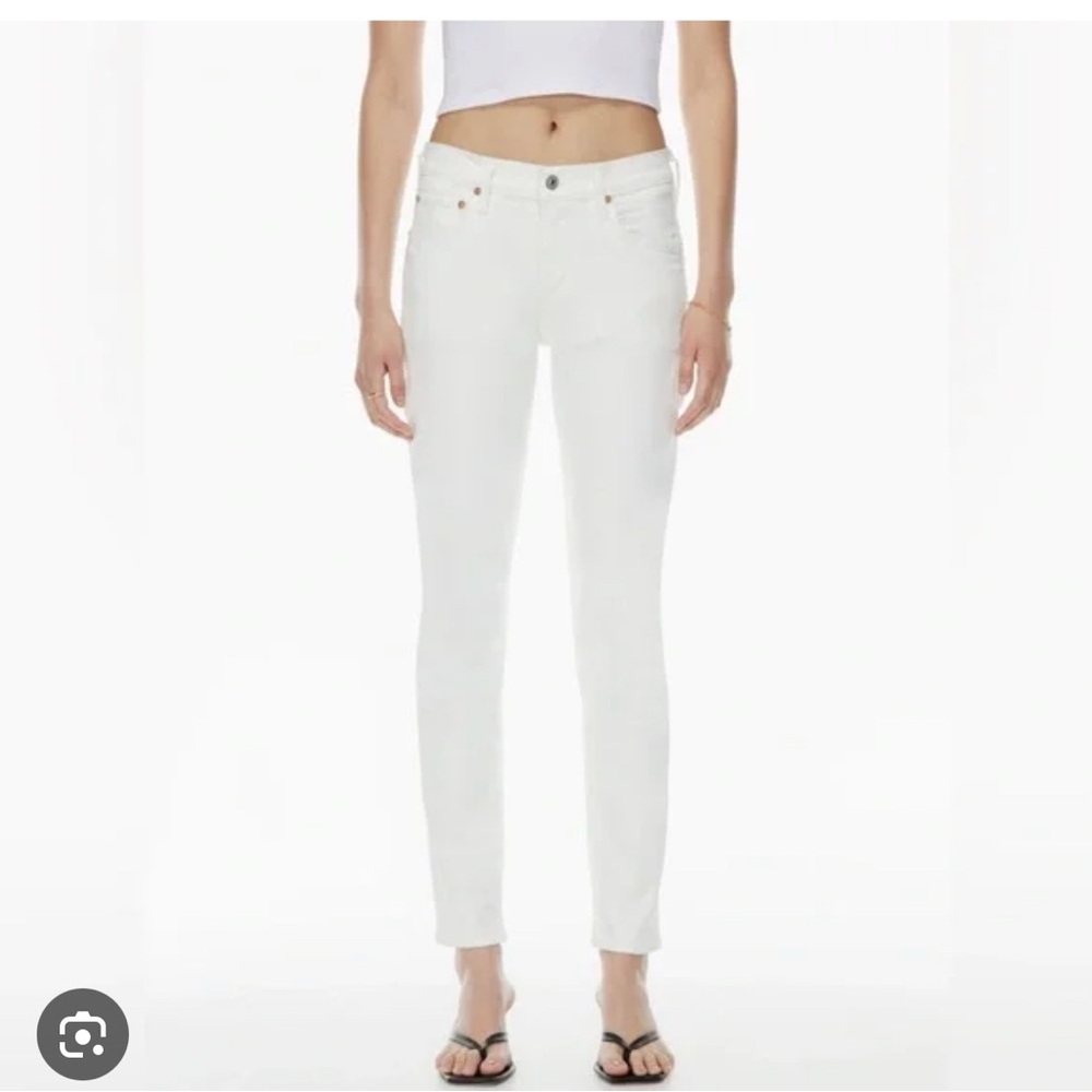 Citizens Of Humanity Inga White Skinny Low Rise Jeans